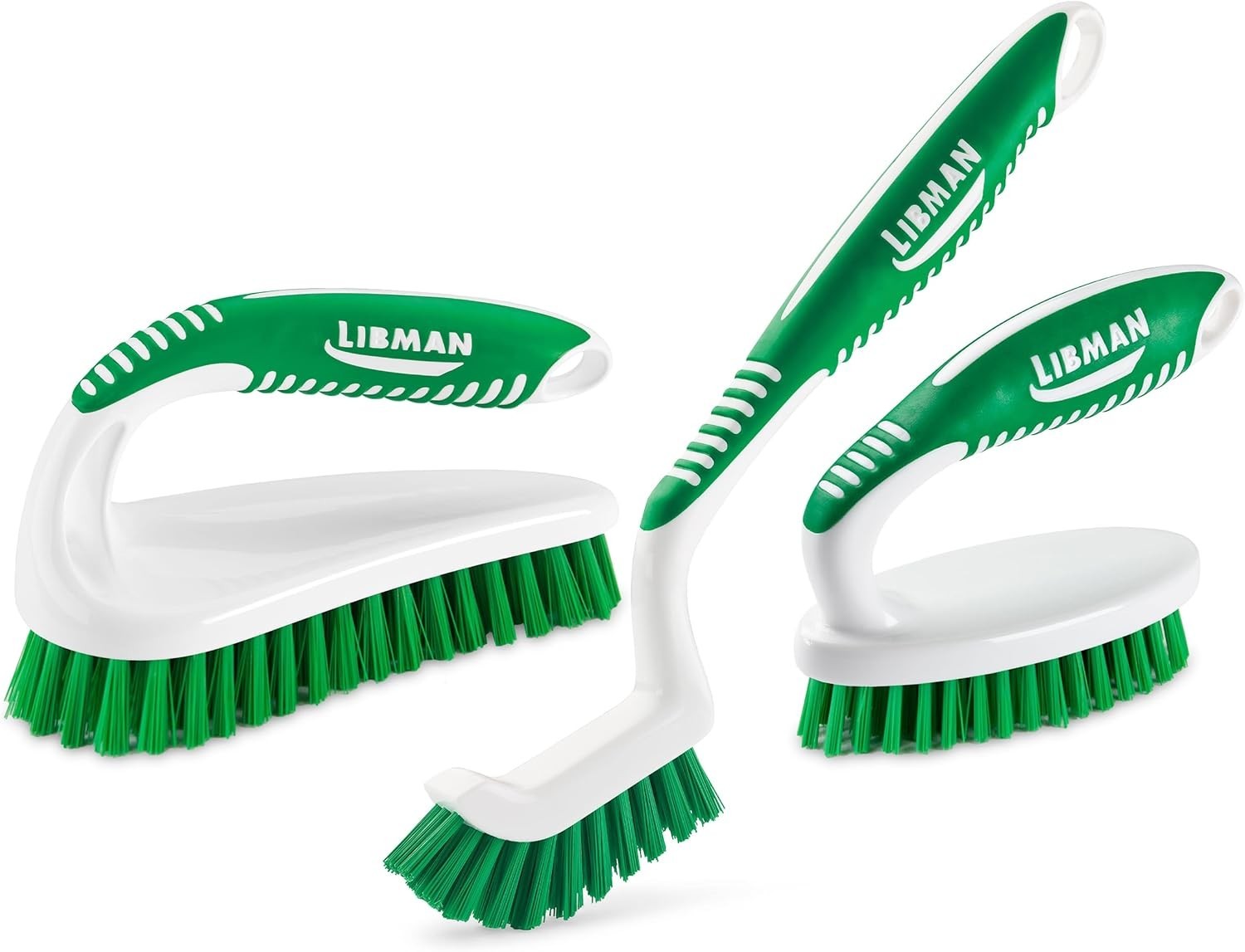 Ultimate Scrub Brush Kit: 3 Durable Brushes for Efficient Tile & Grout Cleaning
