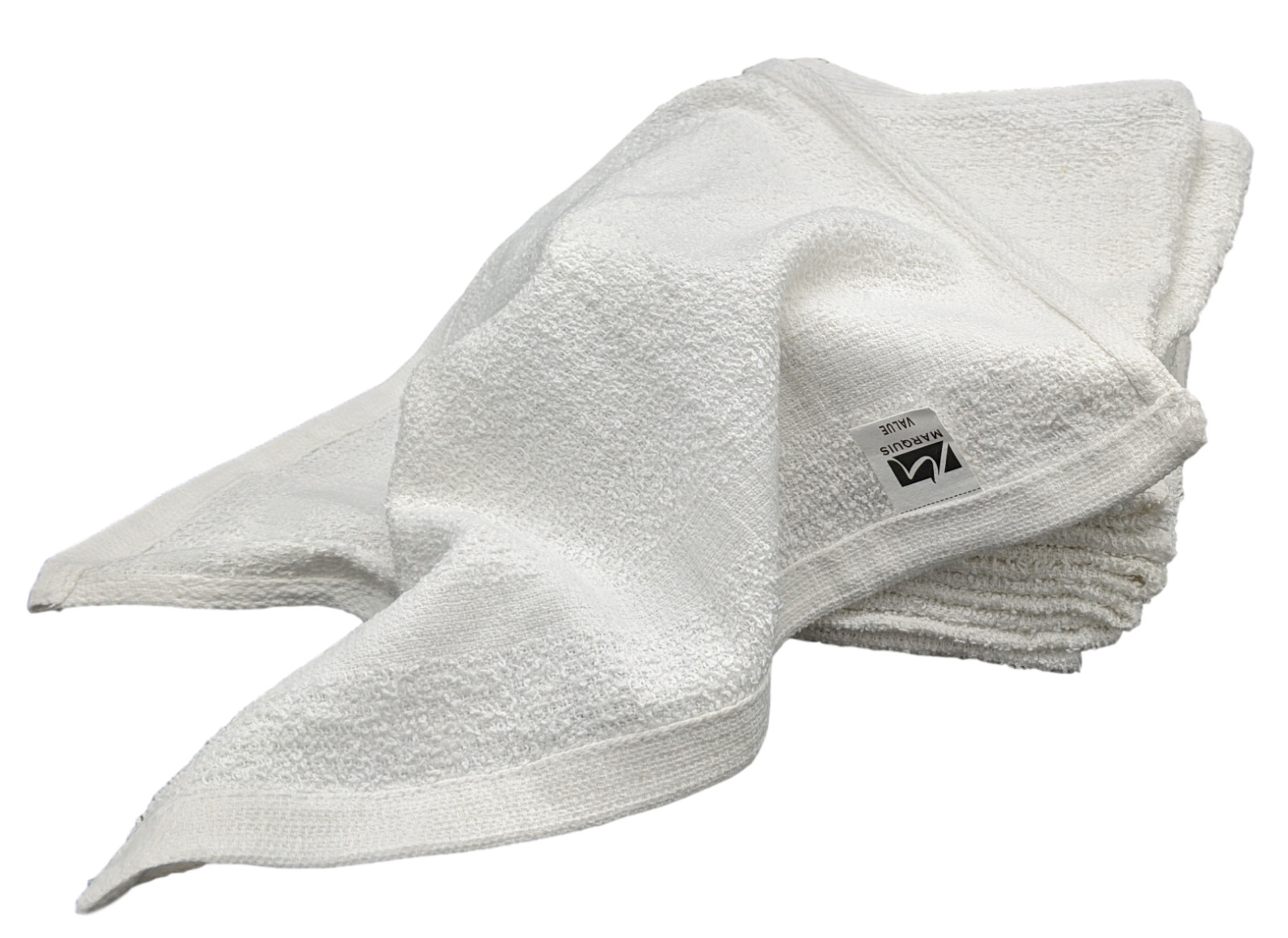 1 Dozen – 12×12 White Value Washcloths Rags Bath/Craft/Kitchen/Garage/Face/Paint