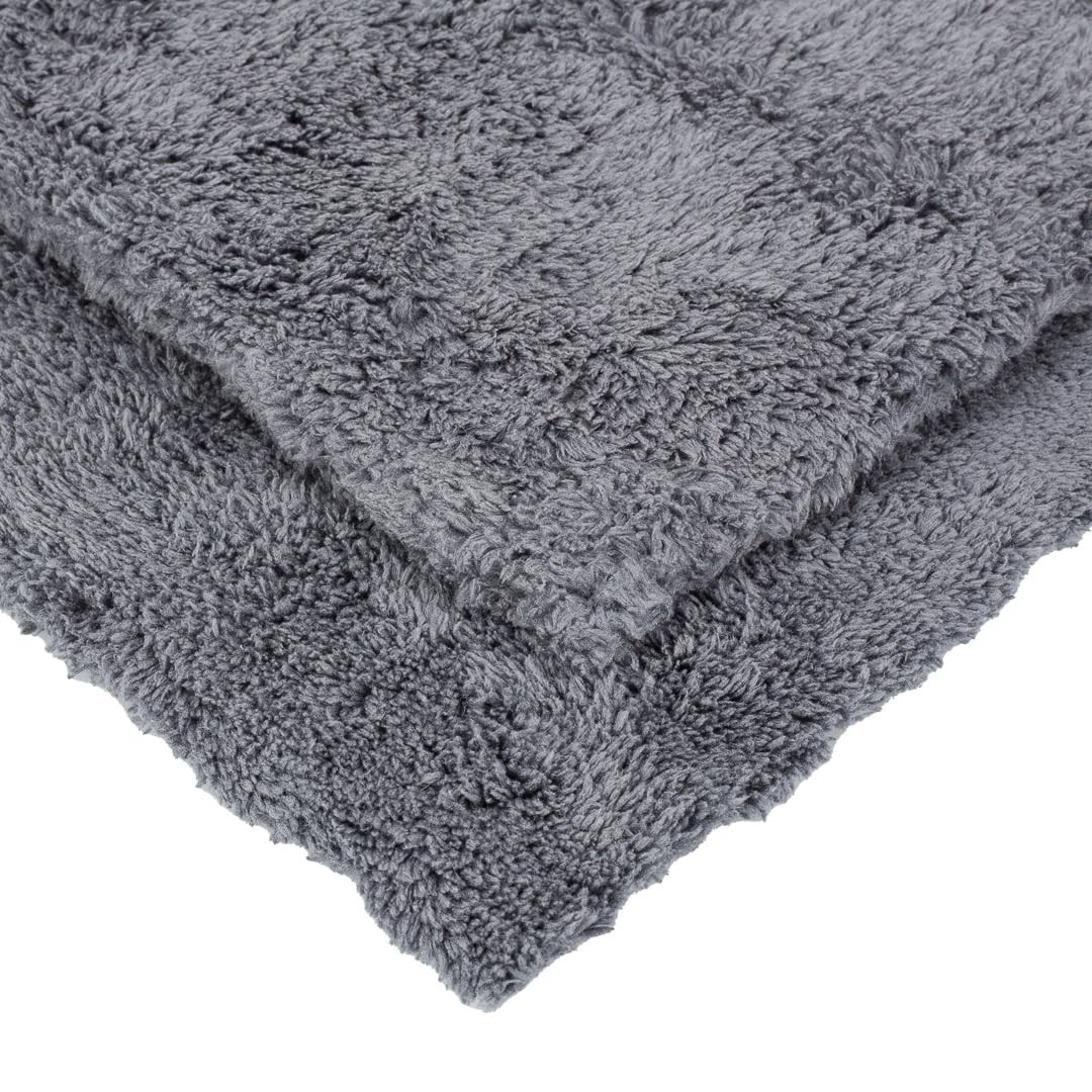 16″ x 24″ Universal 3-Pack Grey Microfiber Towels – 600GSM Edgeless Design – …