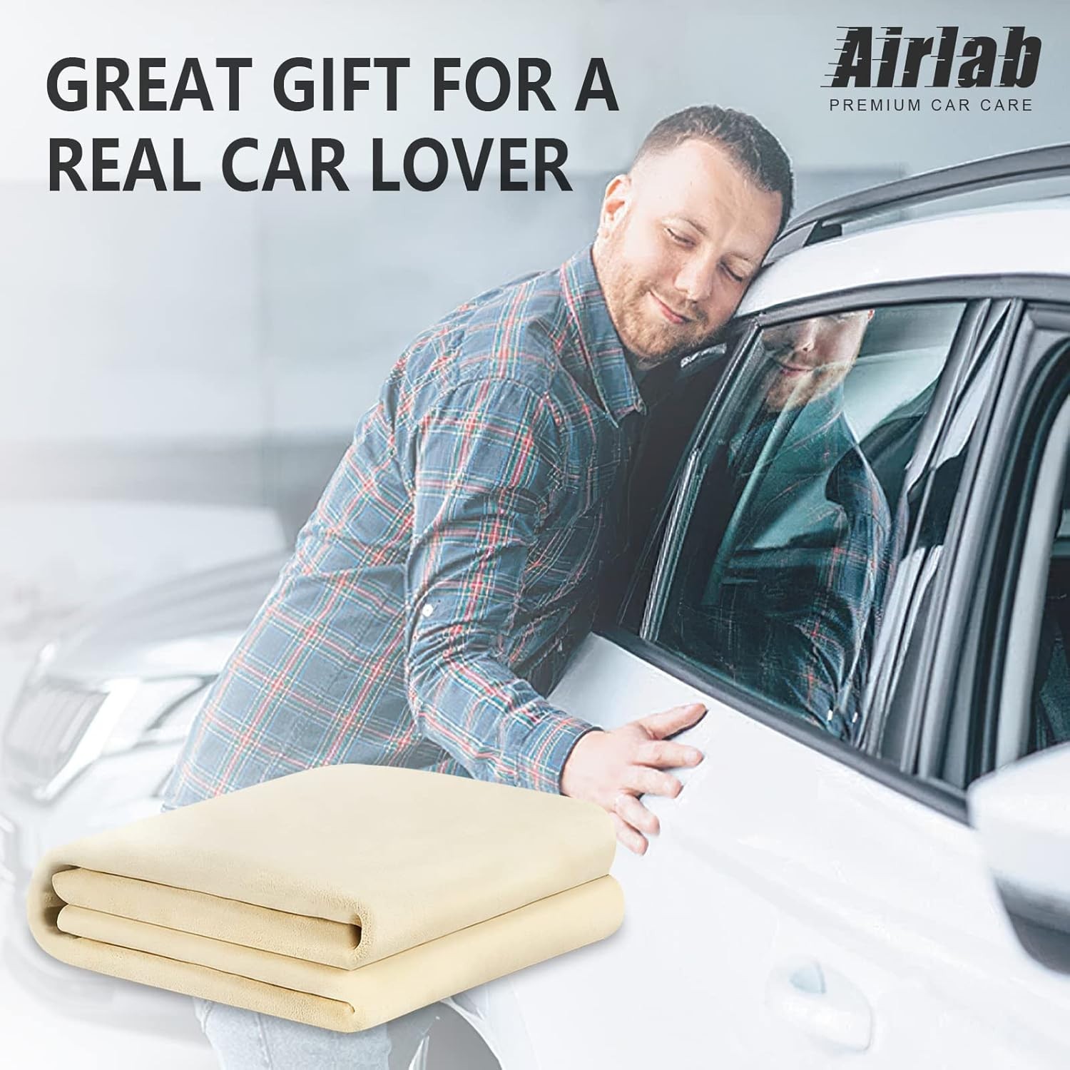 Real Leather Chamois Cloth 20” x 27.6” – Effortless Drying for Your Vehicle