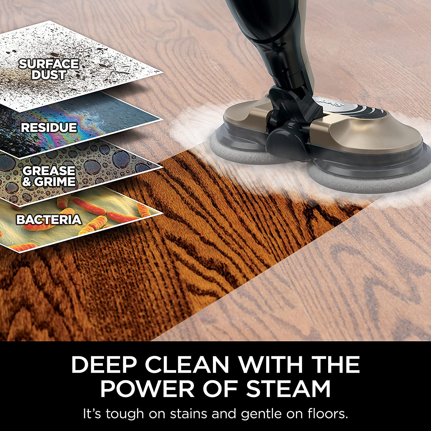 Commercial Hard Floor Cleaner Wood Tile Laminate Scrubber Sanitizer Machine Home