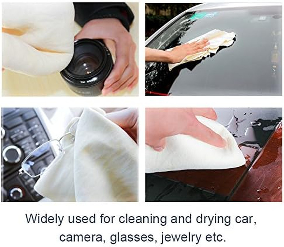 Chamois Cleaning Cloth Natural Chamois Drying Cloth Car Drying Towel Real Leathe