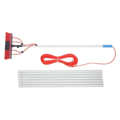 Solar Panel Window Cleaning Tool Outdoor Cleaning Brush & Pole Cleaning Kit