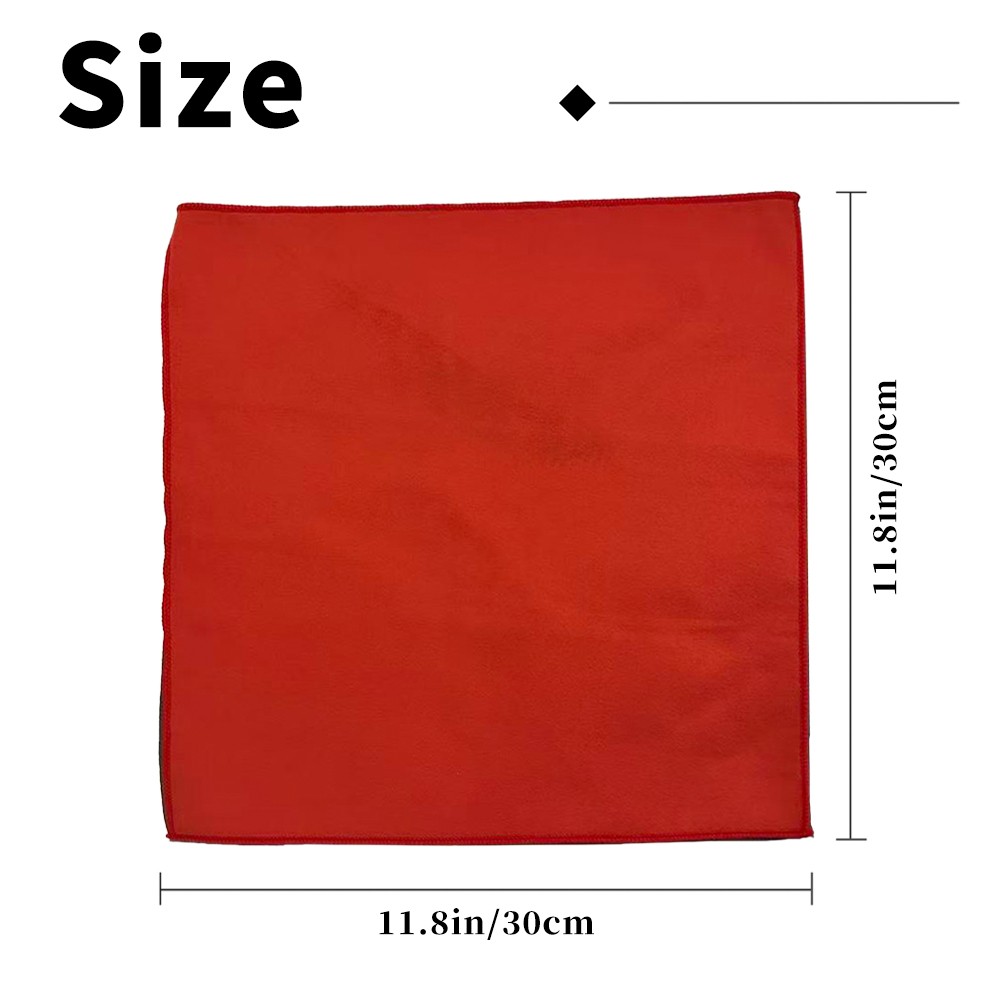 5X Microfiber Cleaning Cloth Towel Rag Car Polishing Detailing No-Scratch Coral