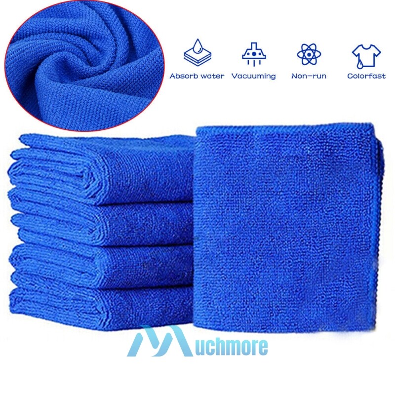 50 x Microfiber Towel Cleaning Cloth LED TV Auto Detailing Polishing No-Scratch