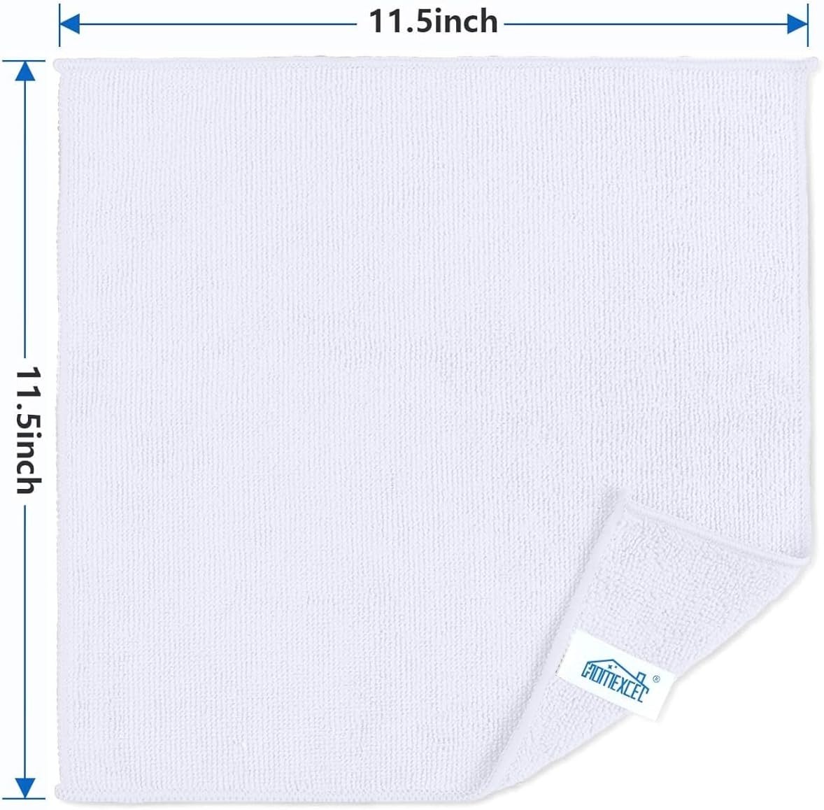 5-Pack White Microfiber Cleaning Cloths – Ultra Absorbent & Lint-Free Towels
