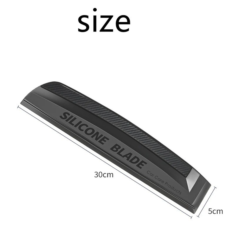 Silicone Water Wiper Blade Dry Glass Window Shower Car Cleaner Flexible