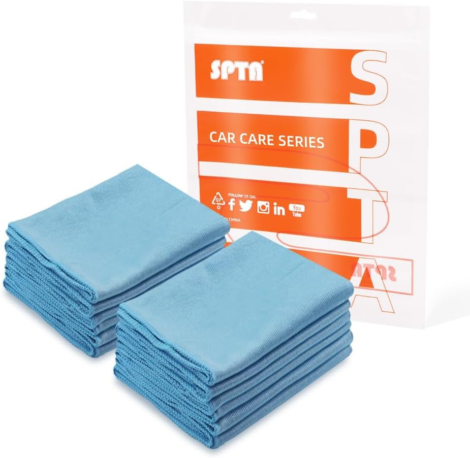 Ultra Fine Microfiber Cloths for Glass, 12 Pack Microfiber Glass Cleaning Cloth,
