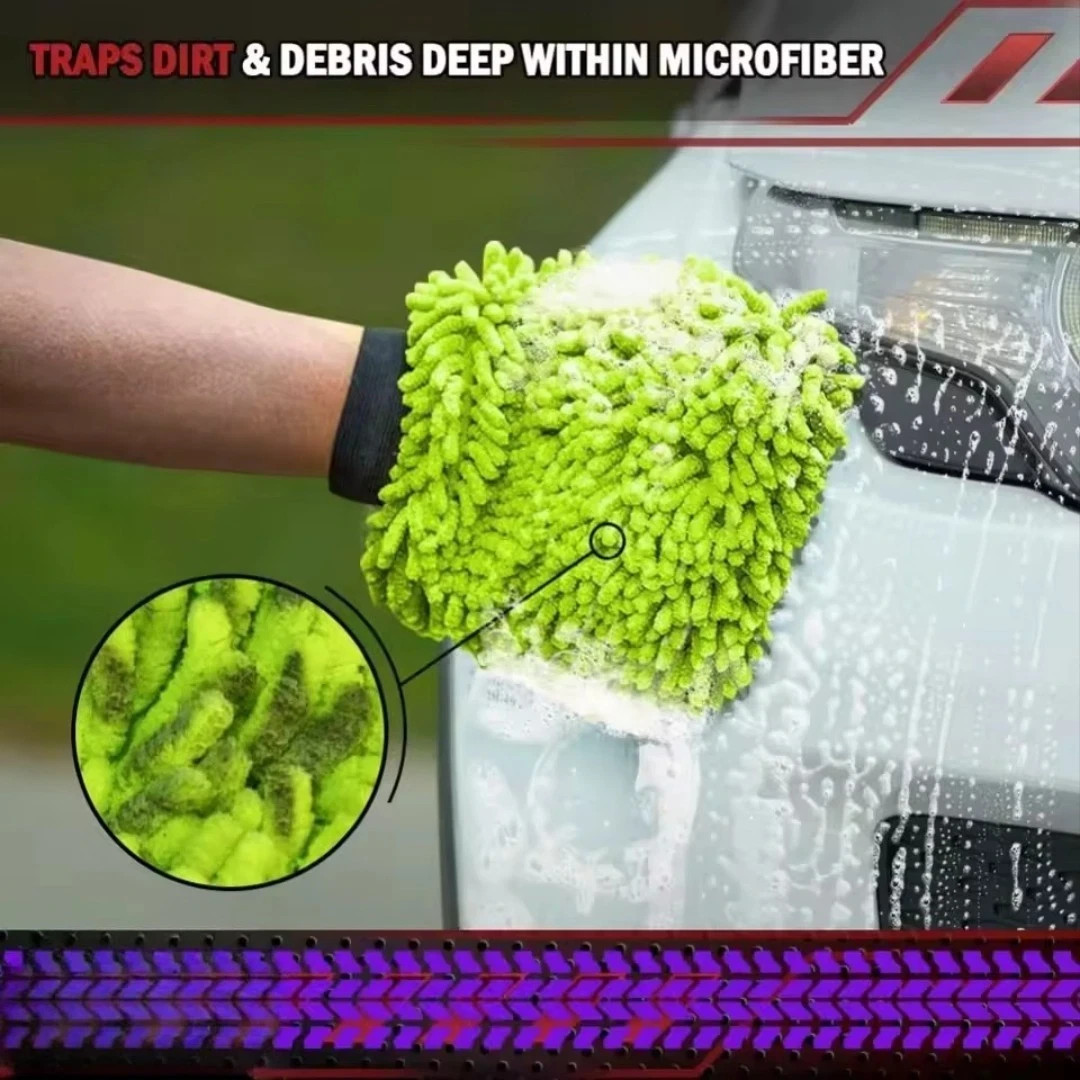 Car cleaning microfiber, 1-piece set scratch free and lint fr