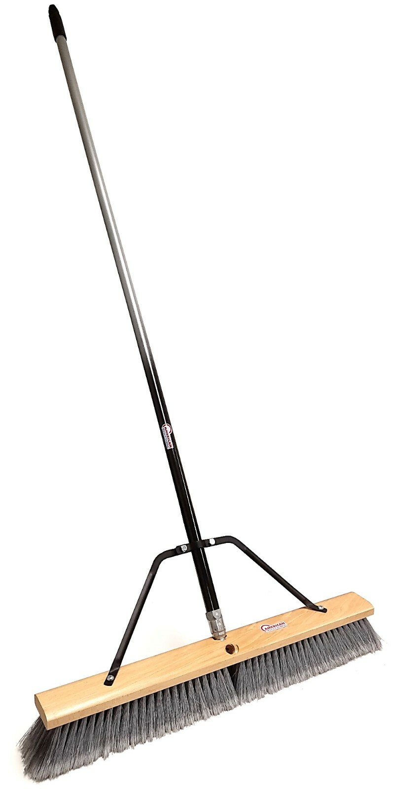 24″ Multi-Surface Push Broom with Two Color Handle