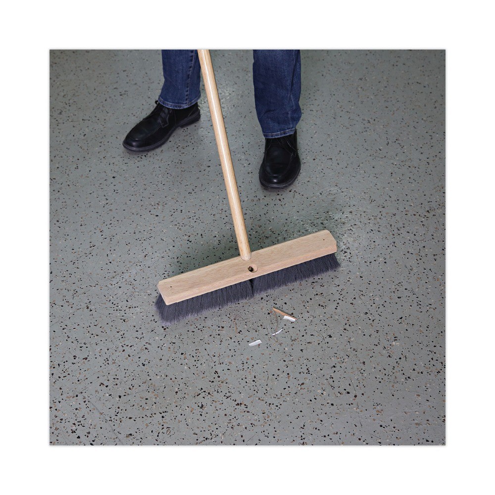 Boardwalk 20418 3″ Flagged Polypropylene Bristles 18″ Brush Floor Brush Head New