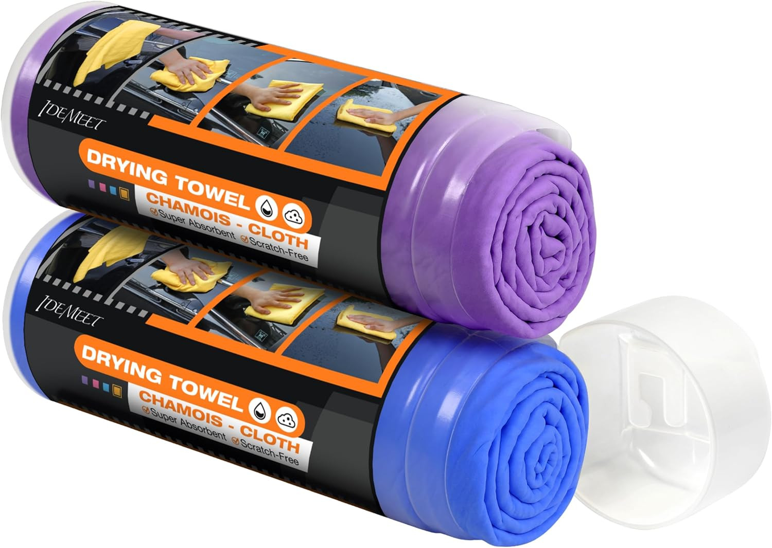 Premium Shammy Towel for Car, Super Absorbent 2 Pack 26″”x17″” Car Drying Towel,