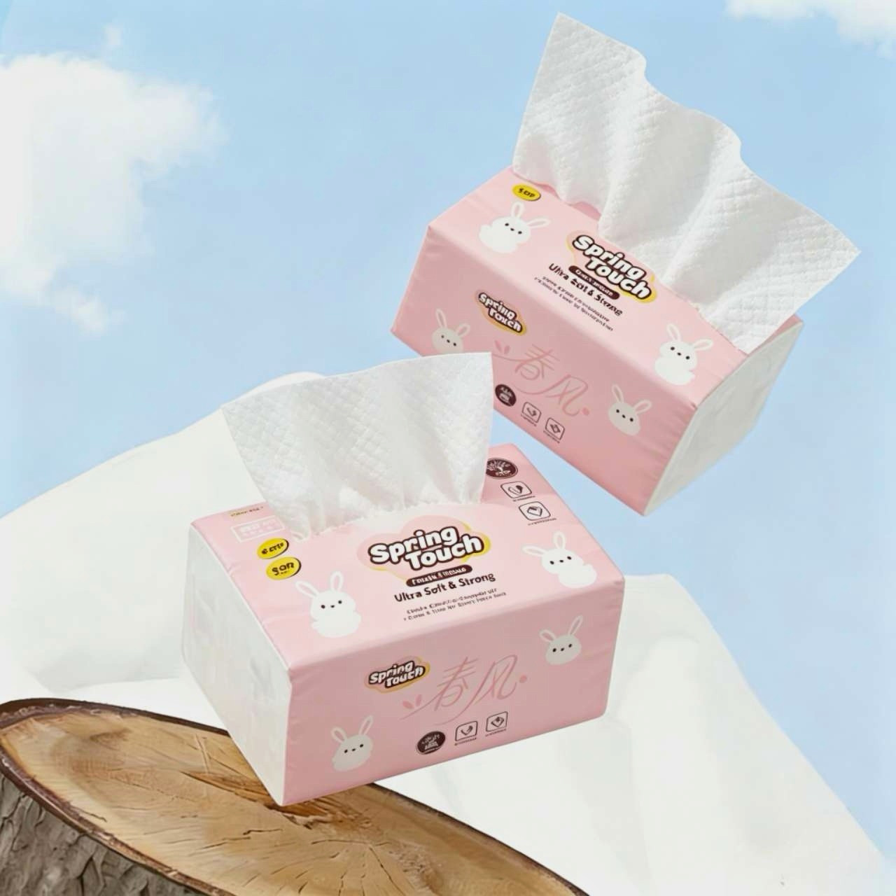 Spring Touch Ultra Soft & Strong Facial Tissue (12 packs)