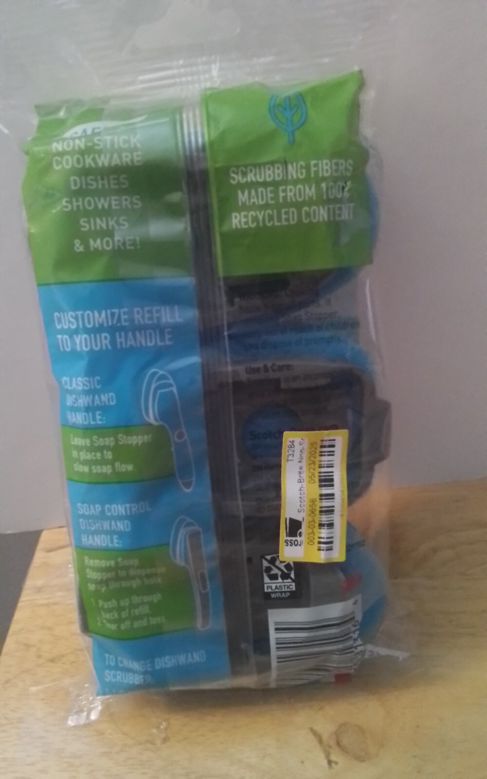 Scotch Brite Non-Scratch Dishwand Refills, Fits All Dishwands, 3 count
