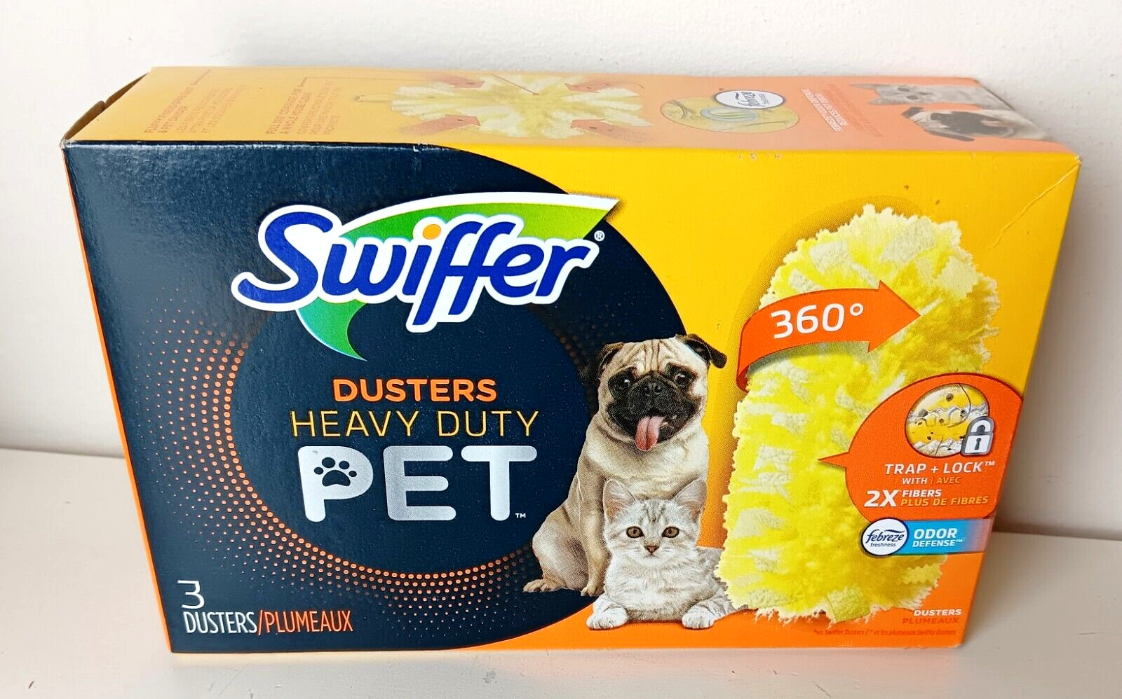 Swiffer Duster Pet 360° Heavy Duty Dusting 3 Refills SEALED
