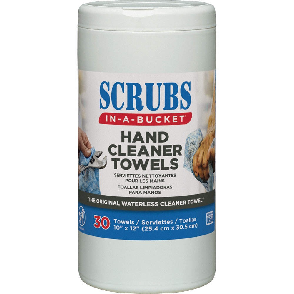 SCRUBS 42230 Cleaning Towels,Citrus,12 inL,10inW,PK6 24WJ90