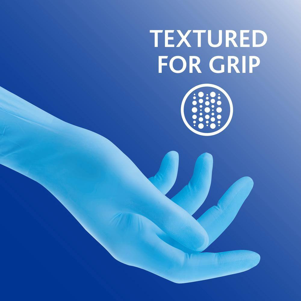Playtex 1-Size Fits Most Blue Nitrile Clean Cuisine Gloves (60-Pack)