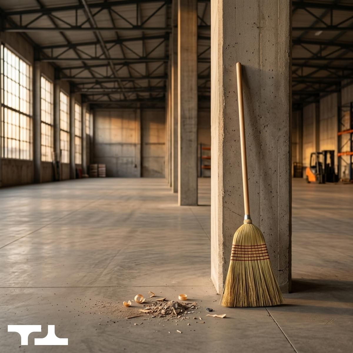 Corn Broom With Wood Handle Heavy Duty Indoor Outdoor Broom 1 1/4 Inch Handle