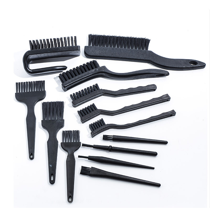 1# – 10# Black Plastic Handle ESD Anti-Static Brush For PCB Repair Cleaning Tool