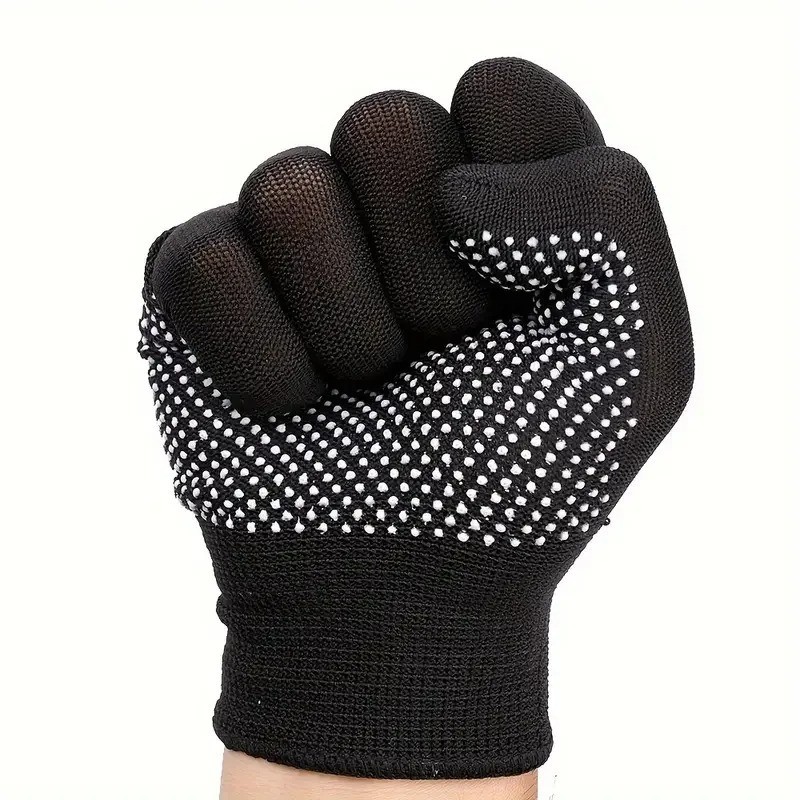 10PCS Nylon Work Gloves Breathable Non Slip Safety Gloves for Gardening Sports