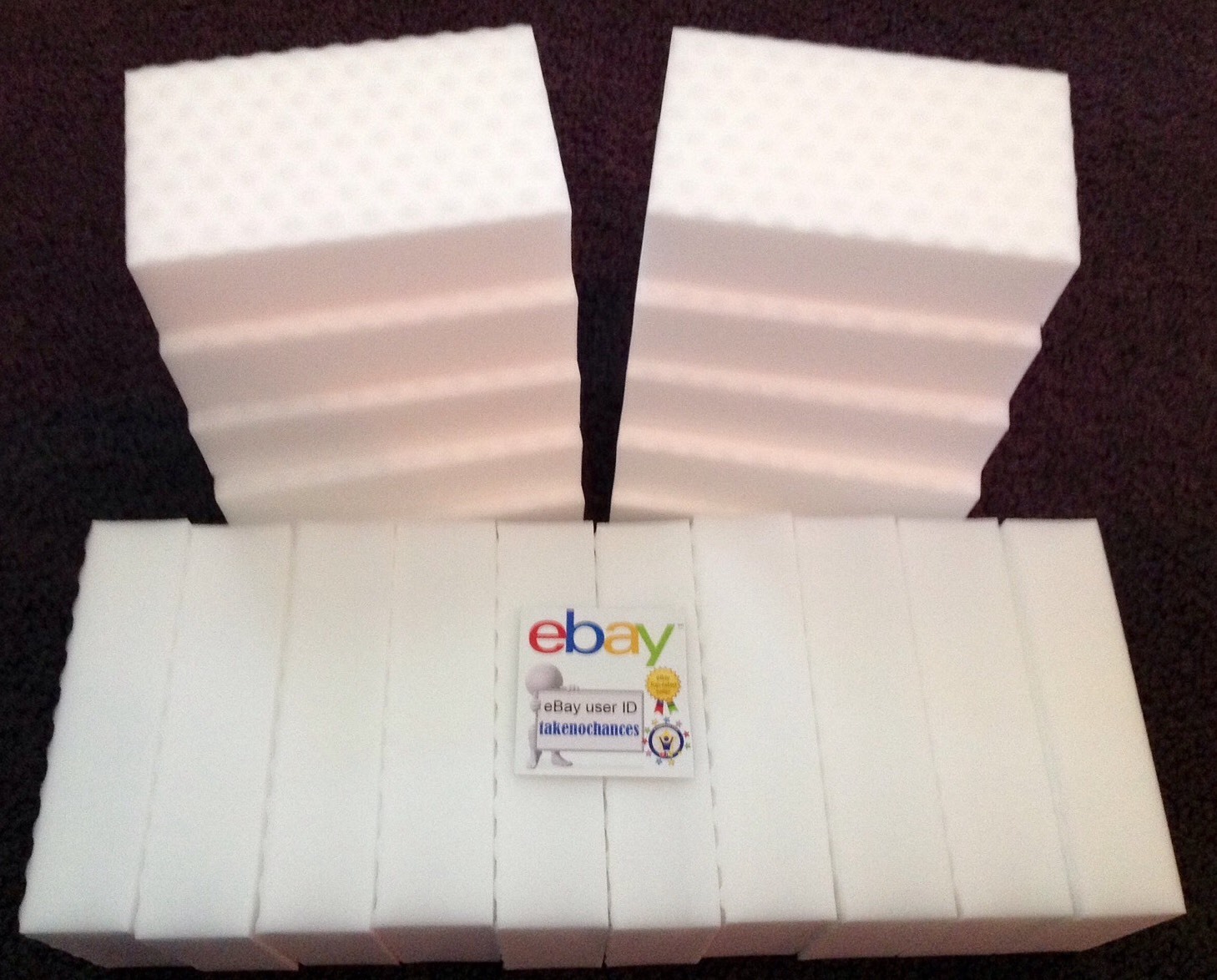100 PACK Melamine Sponge Eraser Heavy Duty Extra Durable 1″ – Works Like Magic!