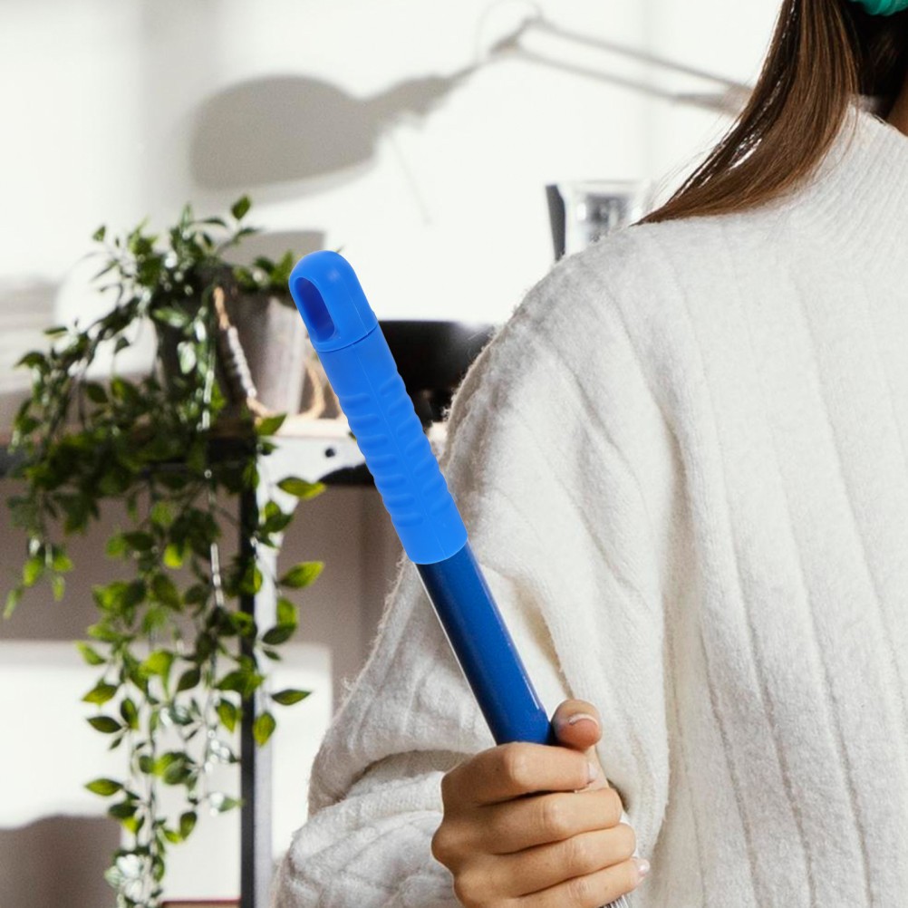 5Pcs Reusable Blue Mop Handle Grip Replacement Durable Plastic Comfortable Grip