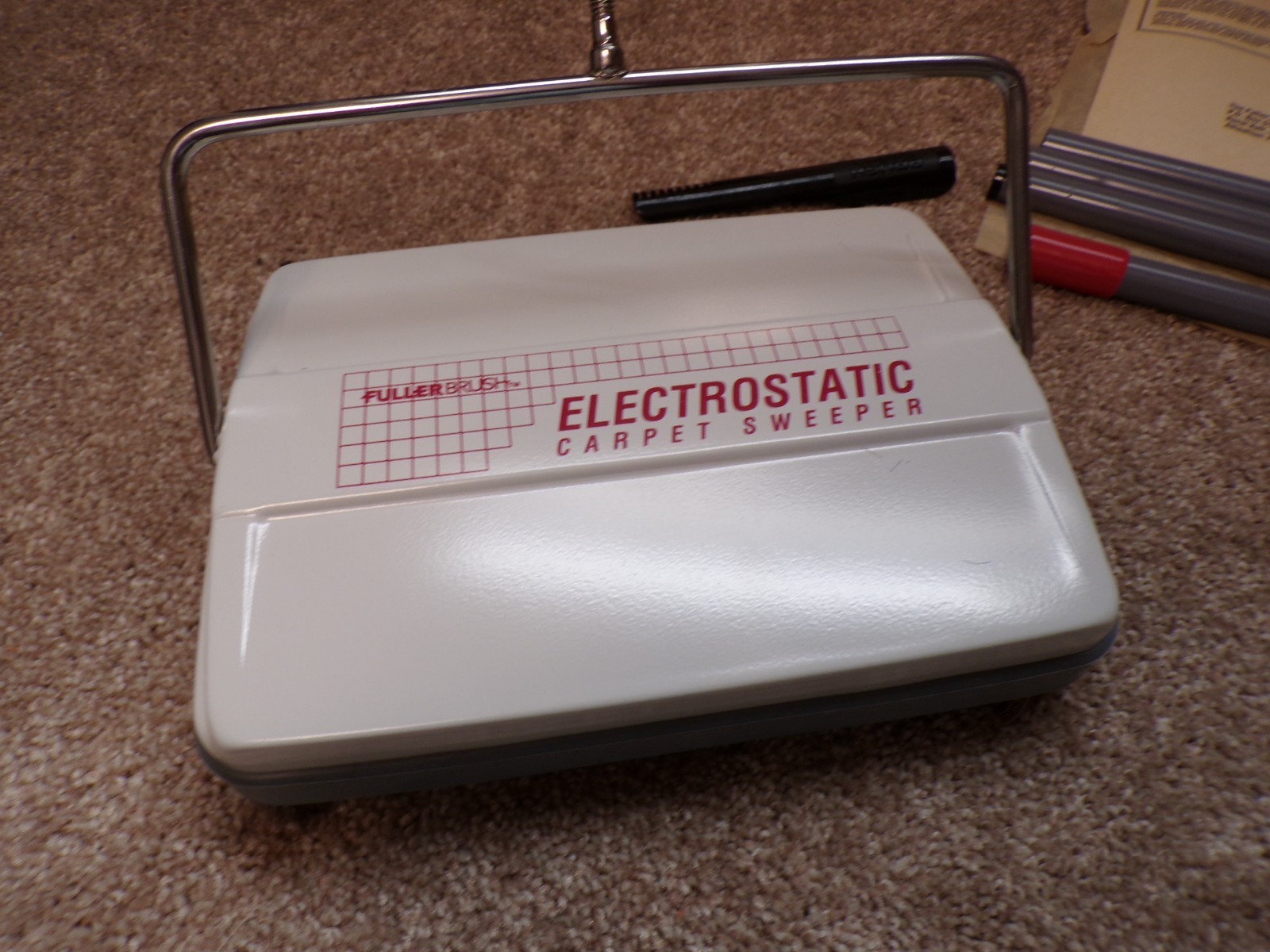 Vtg Fuller Brush Electrostatic Carpet Sweeper USA made
