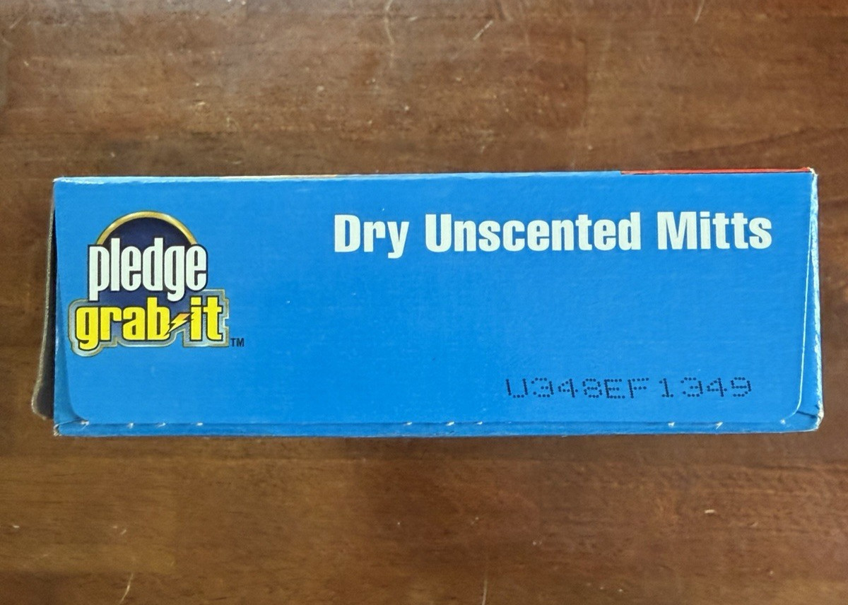 Pledge Grab It Dusting Mitt Gloves 12 Ct Dry Unscented Disposable Discontinued