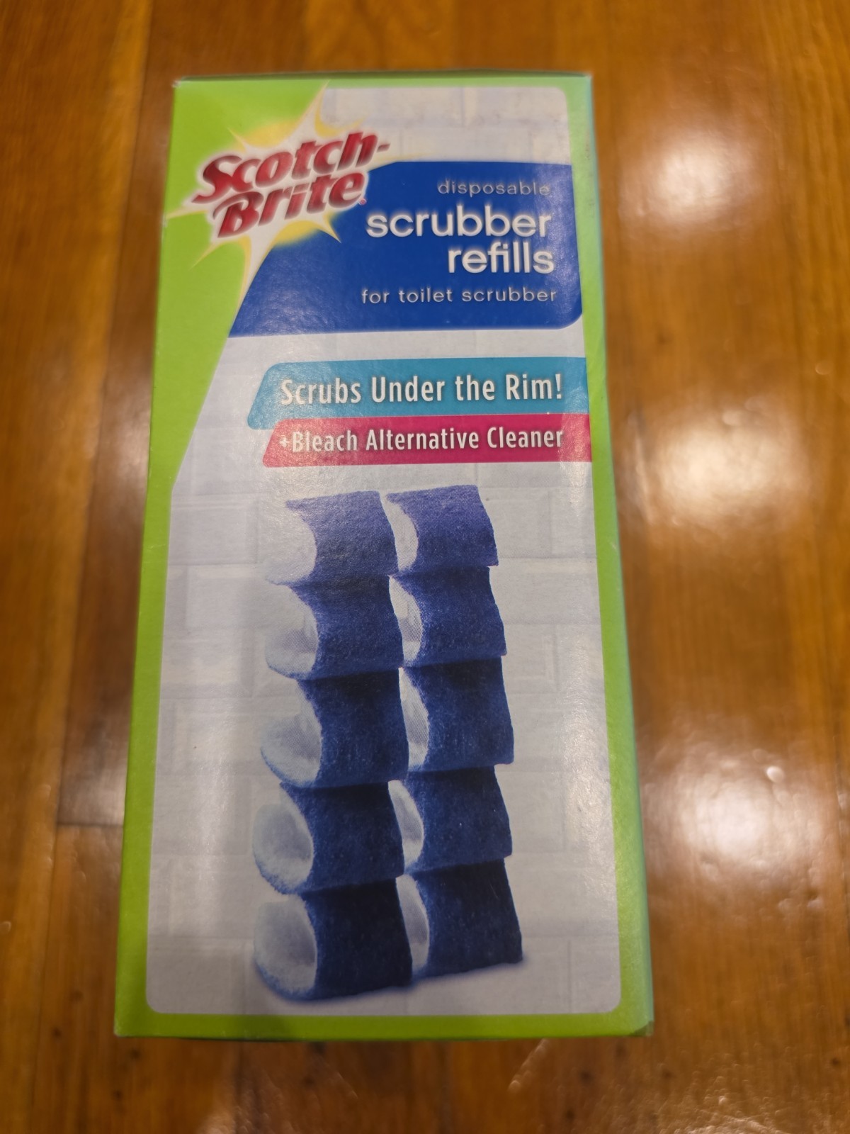Scotch Brite Disposable Toilet Scrubber Refills Scrubs Under Rims 10pk New