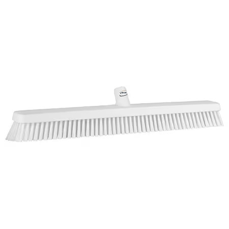 Remco 31955 24 In Sweep Face Broom Head, Soft/Stiff Combination, White