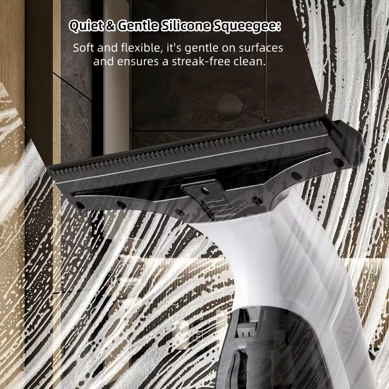 Cordless Window Cleaner Vacuum Squeegee Glass Wiper Multisurface Adjustable New