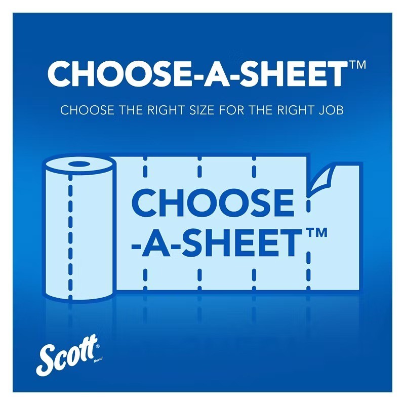 Scott Shop Towels Blue Original Multi Purpose Paper Towel 840 Sheets 6 Mega Roll