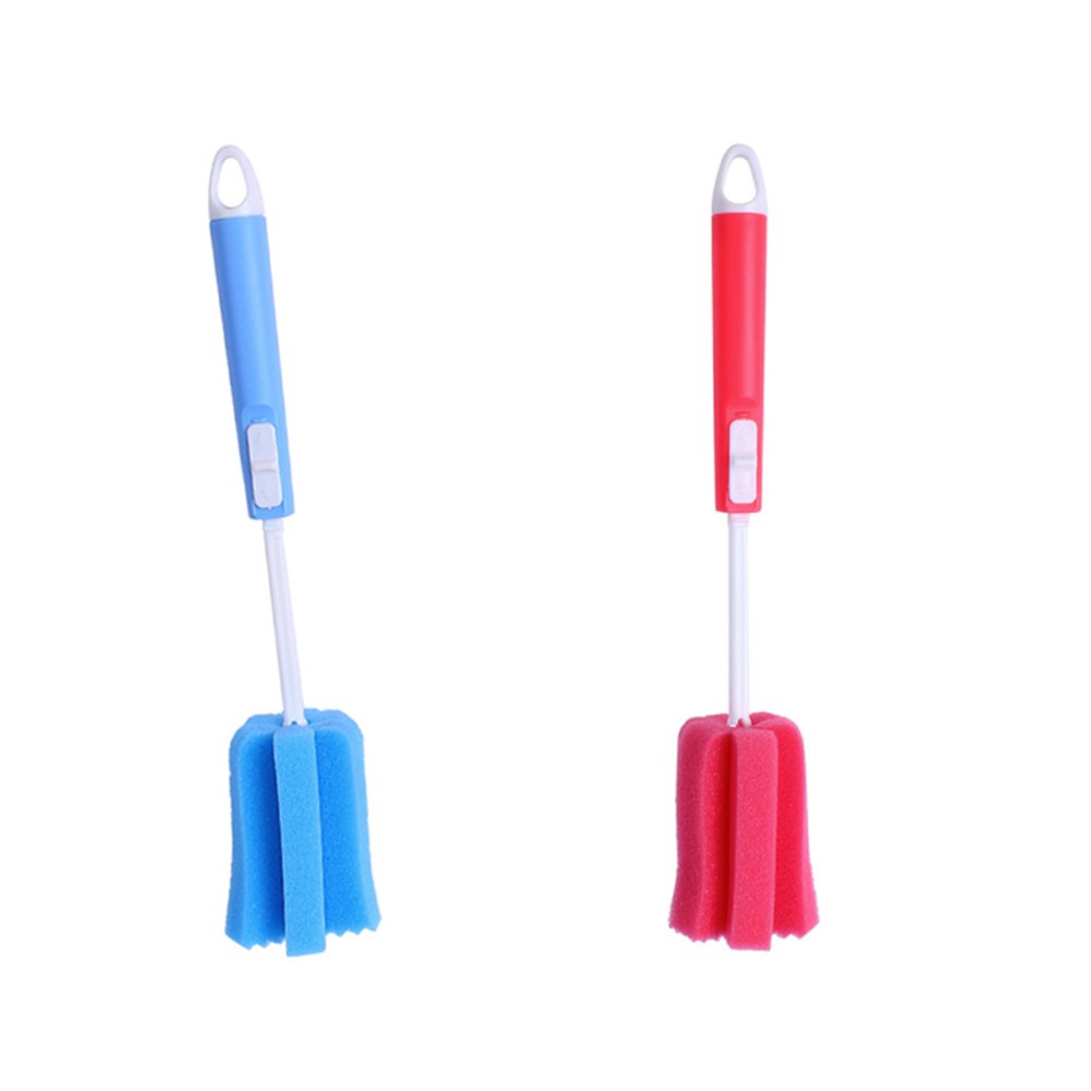 Sponge Bottle Brush with Easy Grip Handle for Glass and Feeding Bottle Use
