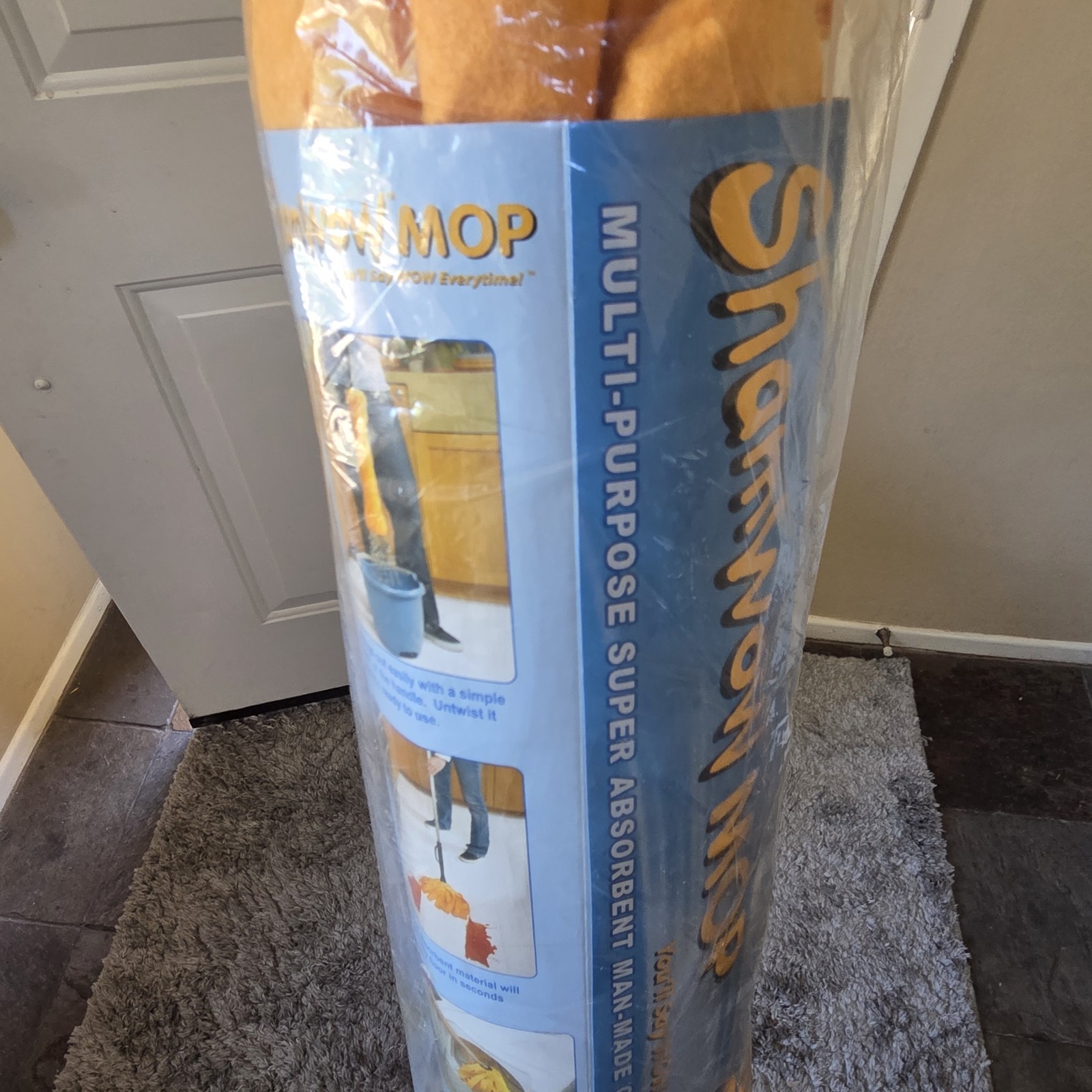 Mop ORIGINAL ShamWow! AS SEEN ON TV Industrial Mop HTF W/ Extra Rinse Clean Head