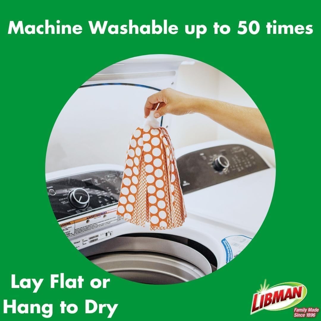 Libman Wonder Mop Head Replacement | Absorbent Microfiber | Self Wringing | B…