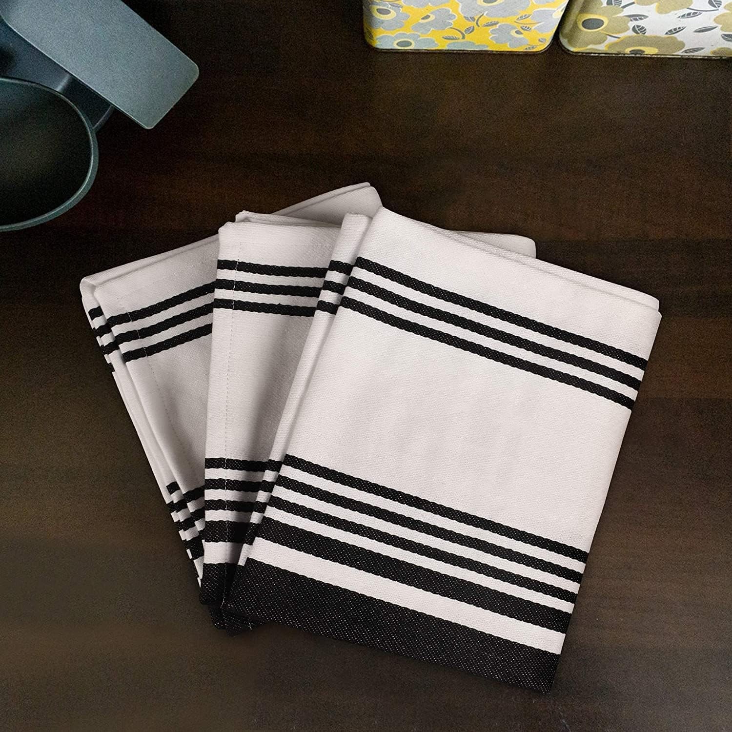 Kitchen Towels 100% Cotton Dish Towels for Kitchen (Set of 3)20”x30” Dish Cloths