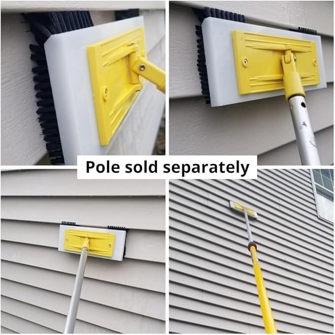 Vinyl Siding Cleaner – Eco-Friendly Nylon Brush for Exterior House Cleaning