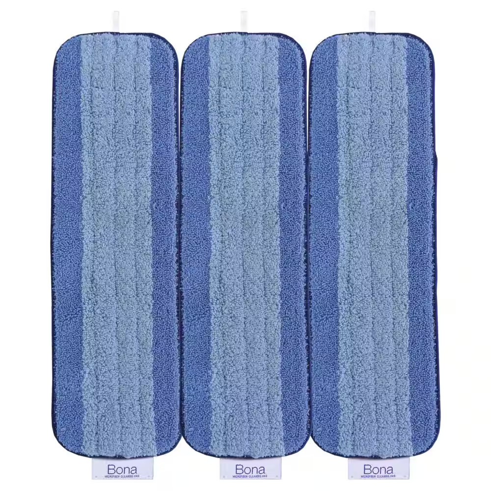 Microfiber Wet Mop Pad Refills (3-Count)