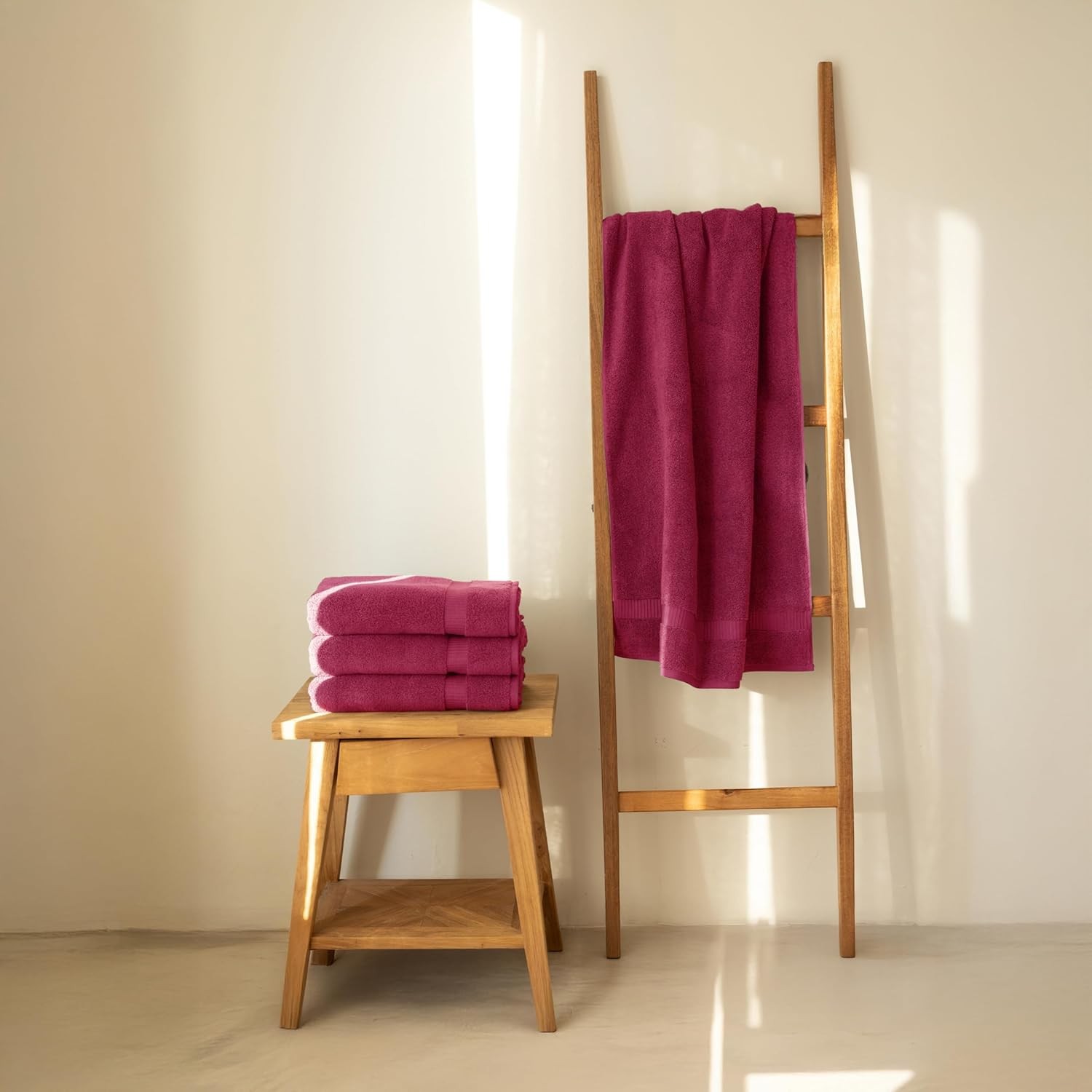 100% Turkish Cotton Bath Towel Set of 4 27×54 inch | Heirloom Quality | Hotel &