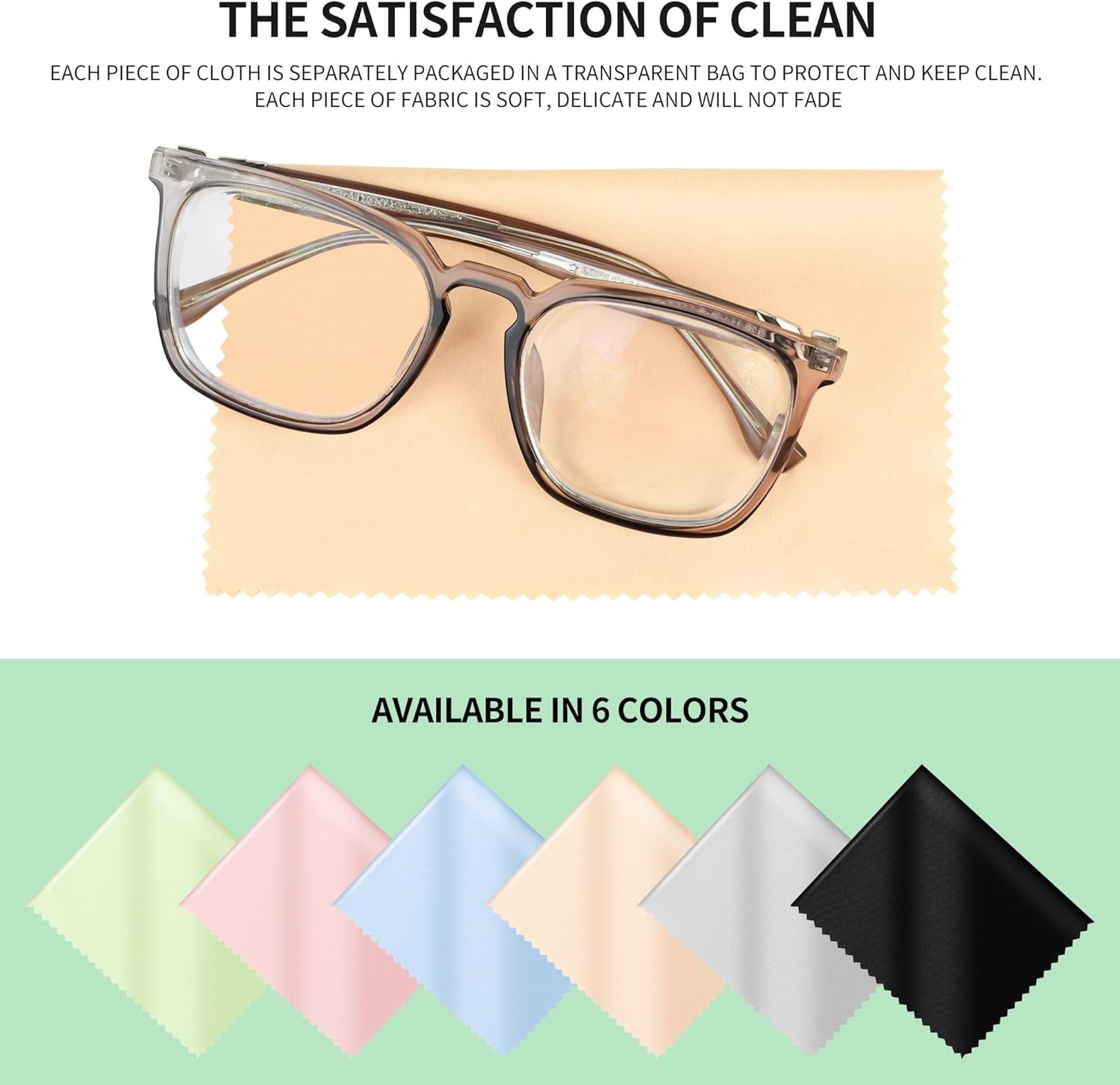 Microfiber Cleaning Cloth For Glasses Cleaning Clothes for Eyeglasses screen etc