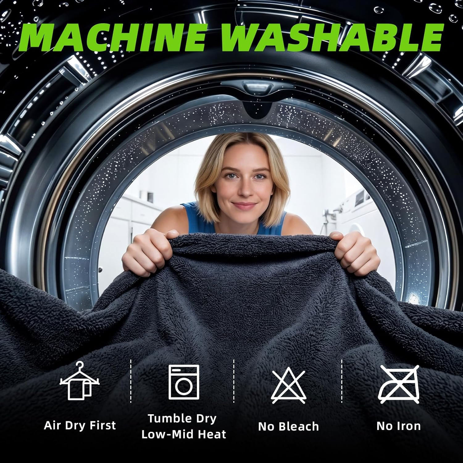 2+1 Pack Car Drying Towels – Microfiber Towels for Cars (36″ X 24″), Ultra-Absor