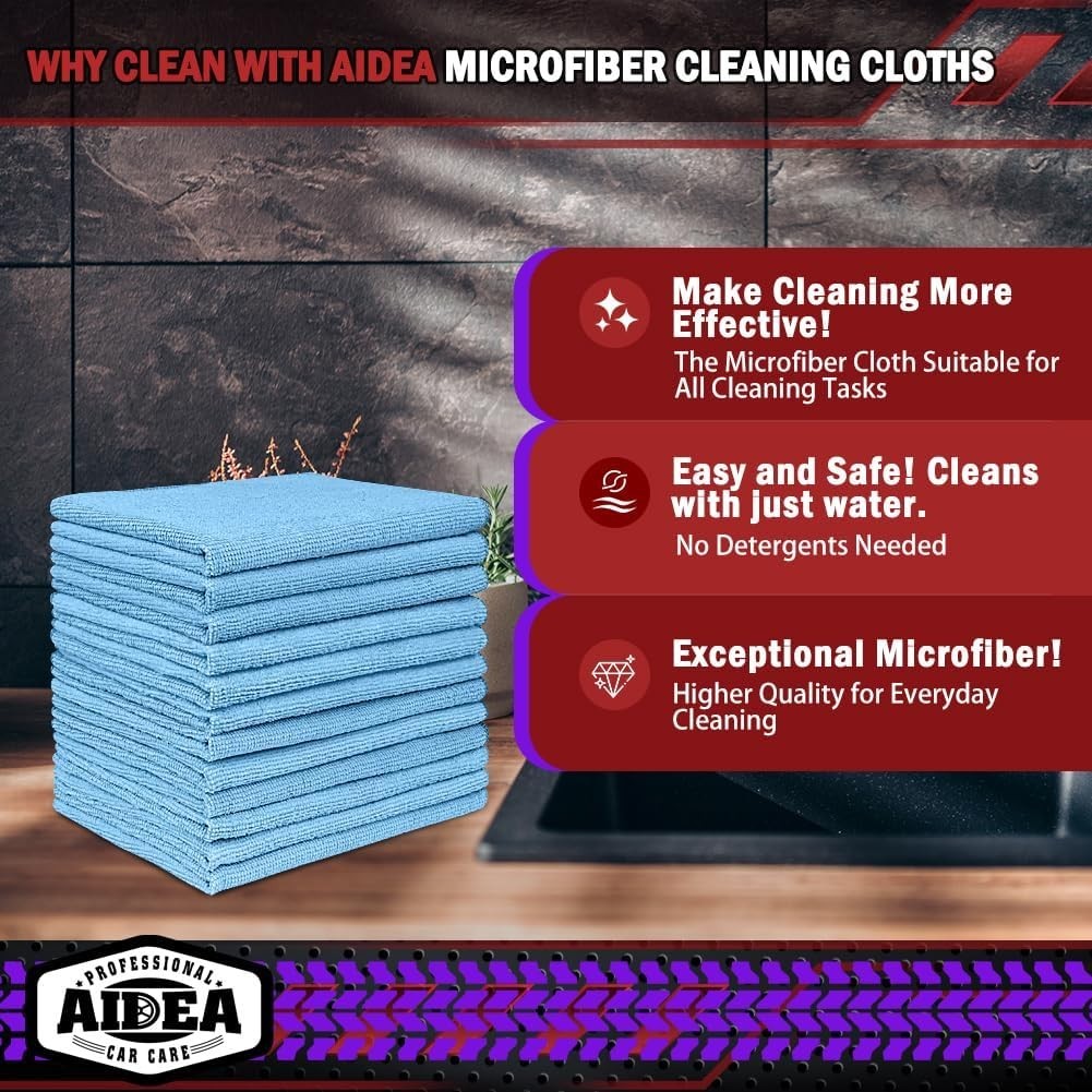 Bulk Microfiber Towels 150 Pack – Lint-Free Cleaning Cloth