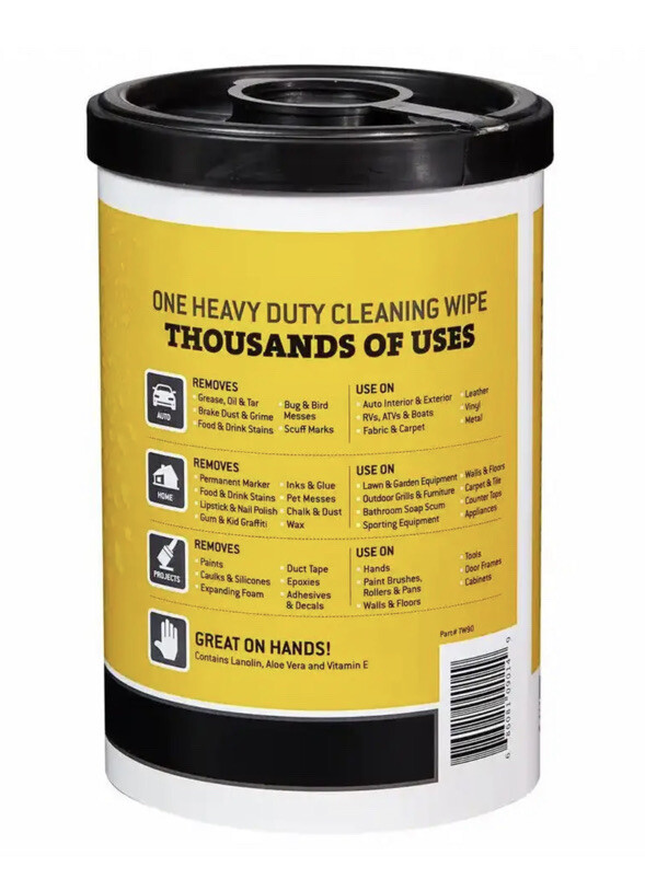 Tub O’ Towels Cleaning Wipe Heavy-Duty Remove Paint Citrus Scent (90-Count)