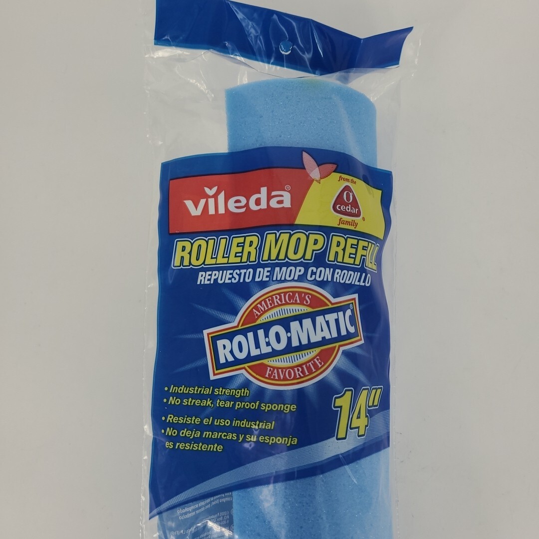 Vileda Professional Roll-O-Matic ® Original Sponge Roller Mop Refill 14″ RARE
