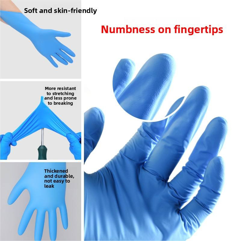 Thick Disposable Nitrile Gloves for Household Use Beauty Hair