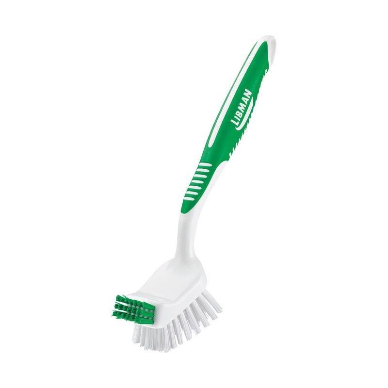 3 ~ Libman Big Job 2.5″ W Hard Bristle 8″ L Plastic/Rubber Handle Kitchen Brush