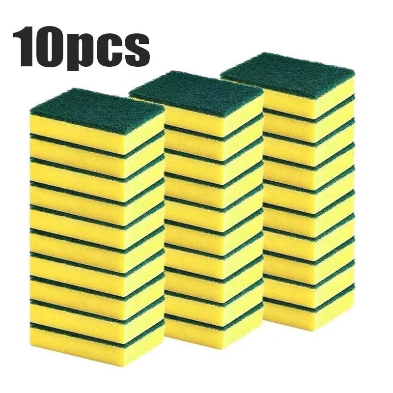 10/50 Pack Kitchen Cleaning Sponges Scourers Washing Up Non-Scratch for Dish Pad