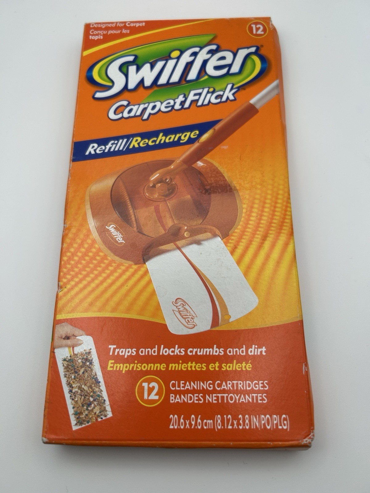 Swiffer Carpet Flick Refill Pack of 12 Cleaning Cartridges Discontinued New