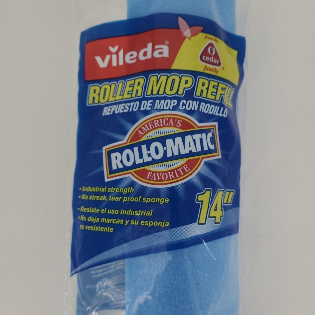 Vileda Professional Roll-O-Matic ® Original Sponge Roller Mop Refill 14″ RARE