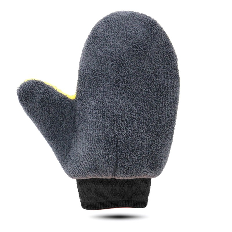 24x20cm Car Wash Mitt Microfibre Cleaning Glove Polishing Shampoo Duster Towel